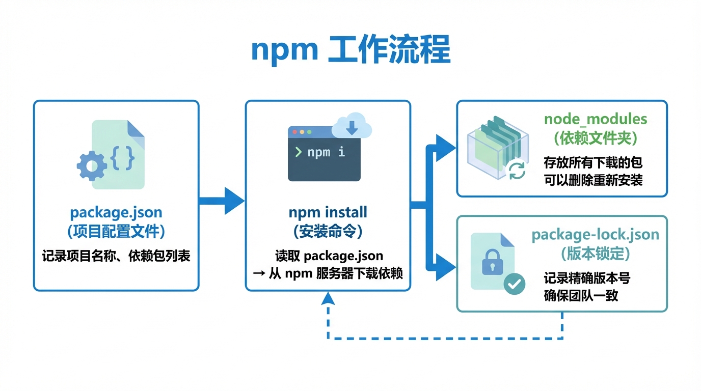 npm 工作流程